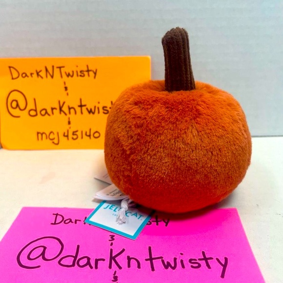 LAST ONE! BNWT JELLYCAT OOKY JACK O LANTERN 3” ORIGINAL RELEASE PRICE FIRM - Picture 3 of 9